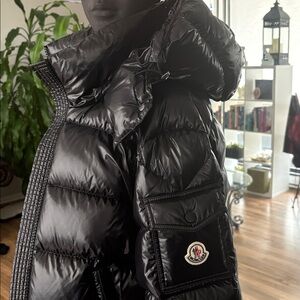Authentic Moncler Women's Shiny Black Puffer Coat